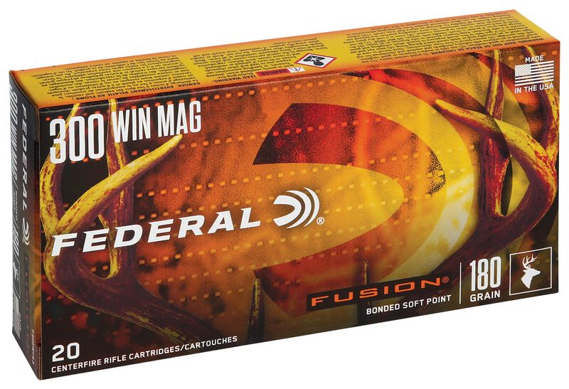 Купить Патрон для нарезного оружия FEDERAL (.300 Win.Mag.) FUSION (FSP)(180grs)(11,66г) в Алматы | Казахстан | Корган Центр