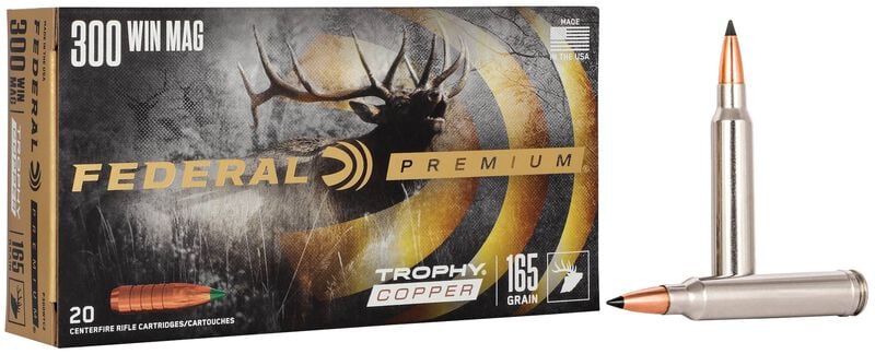 Купить Патрон для нарезного оружия FEDERAL P (.300 Win.Mag.) TROPHY COPPER (TC)(165grs)(10,69г) в Алматы | Казахстан | Корган Центр