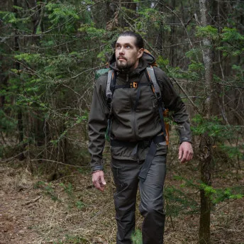 Куртка мужская "Ranger". Ткань софт-шелл на флисе (95%полиэстер/5%эластан). Мембрана 10000мм/10000 г/м2/24 часа.WR.Темная олива — куртки, жилеты, маскировочные костюмы, одежда для рыбалки и охоты | KORGAN Казахстан