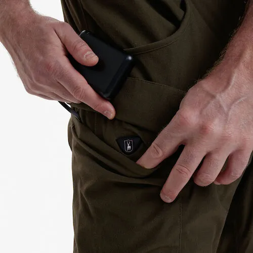 Штаны-(Bib) с подогревом DEERHUNTER-HEAT GAME (коричневый) — одежда с подогревом для экстремальных условий | KORGAN.KZ