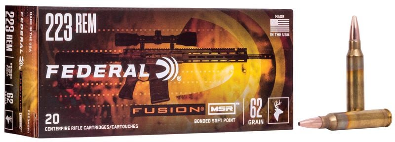 Купить Патрон для нарезного оружия FEDERAL (.223 Rem.) FUSION MSR (FSP)(62grs)(4,02г) в Алматы | Казахстан | Корган Центр