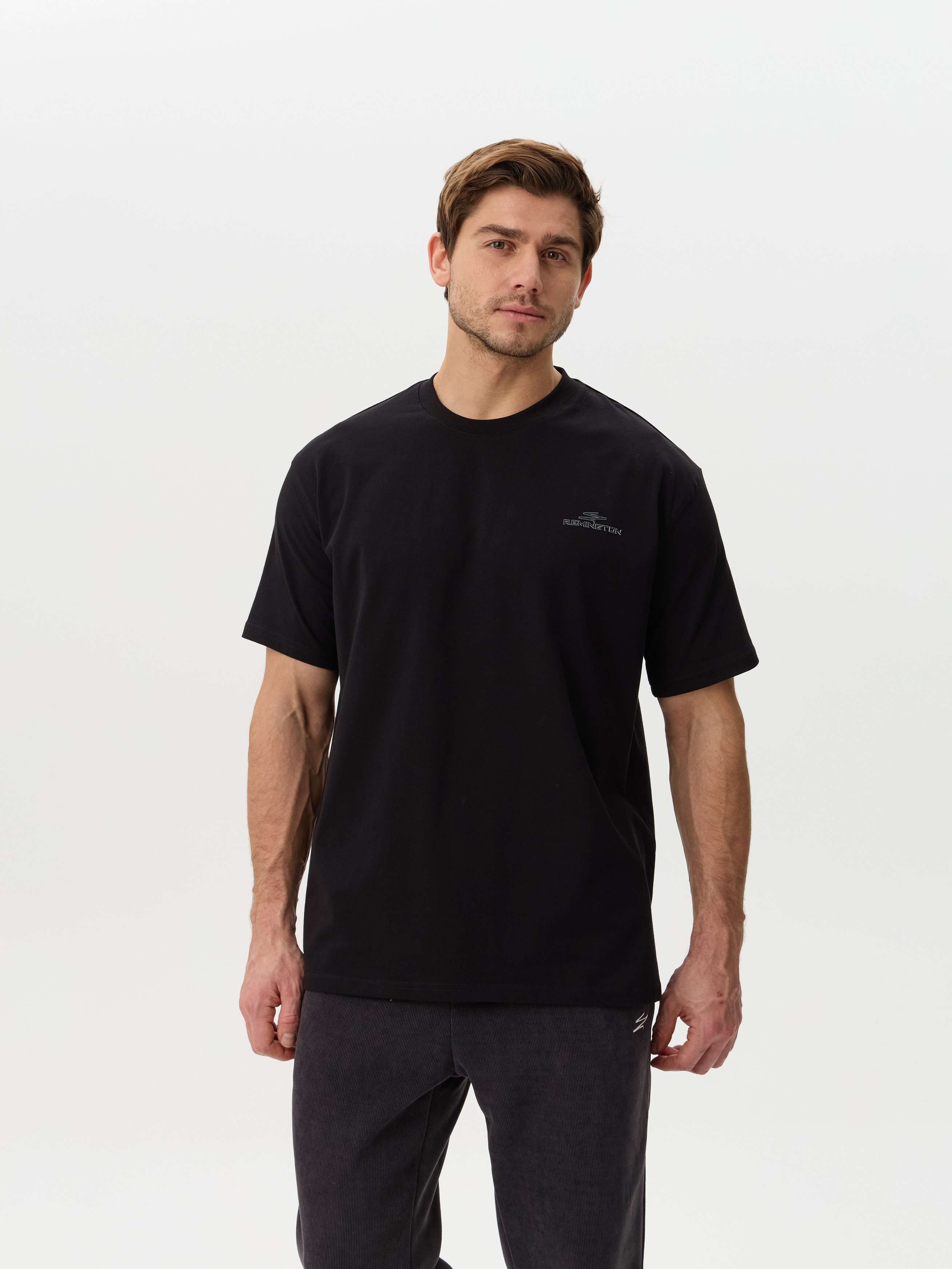 Футболка мужская Remington Casual Black — одежда для охоты, рыбалки, туризма и города | KORGAN.KZ