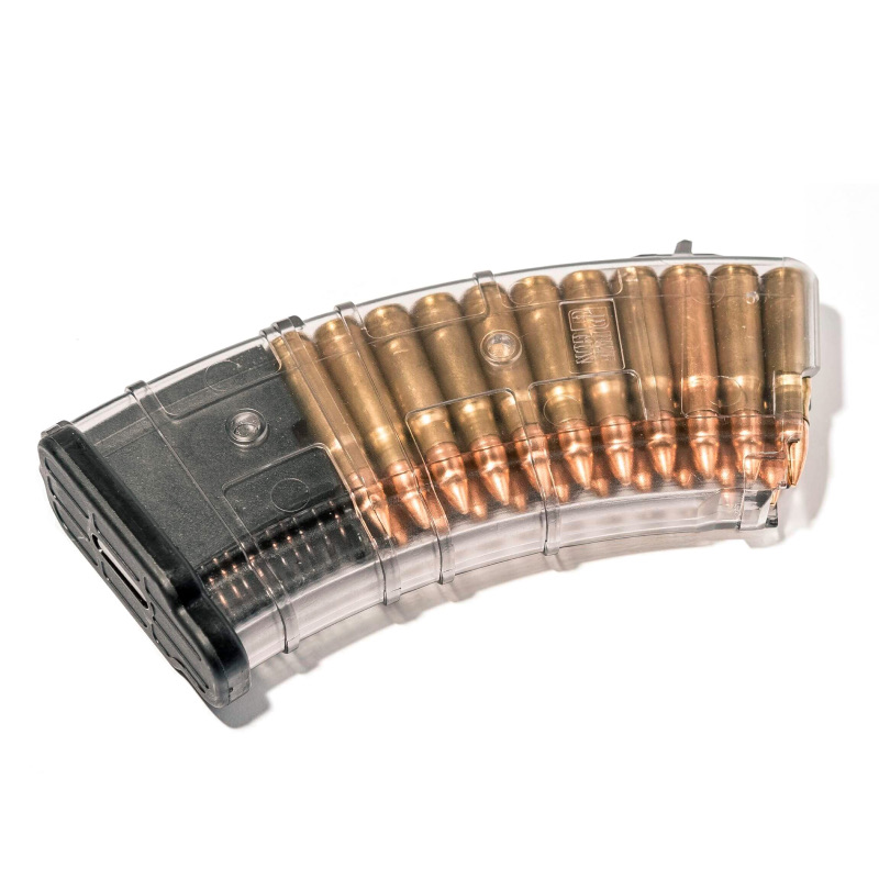  Магазин PUFGUN AK к.7,62х39 20-мест. прозрачный (АК,ВПО-136) Купить  в Алматы | Доставка по Казахстану