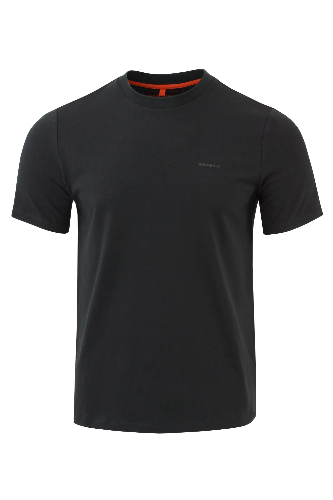 Футболка мужская с коротким рукавом. Ткань трикотаж кулирка (90% хлопок/10%эластан, 230 г/кв.м.). Черный — одежда для охоты, рыбалки, туризма и города | KORGAN.KZ