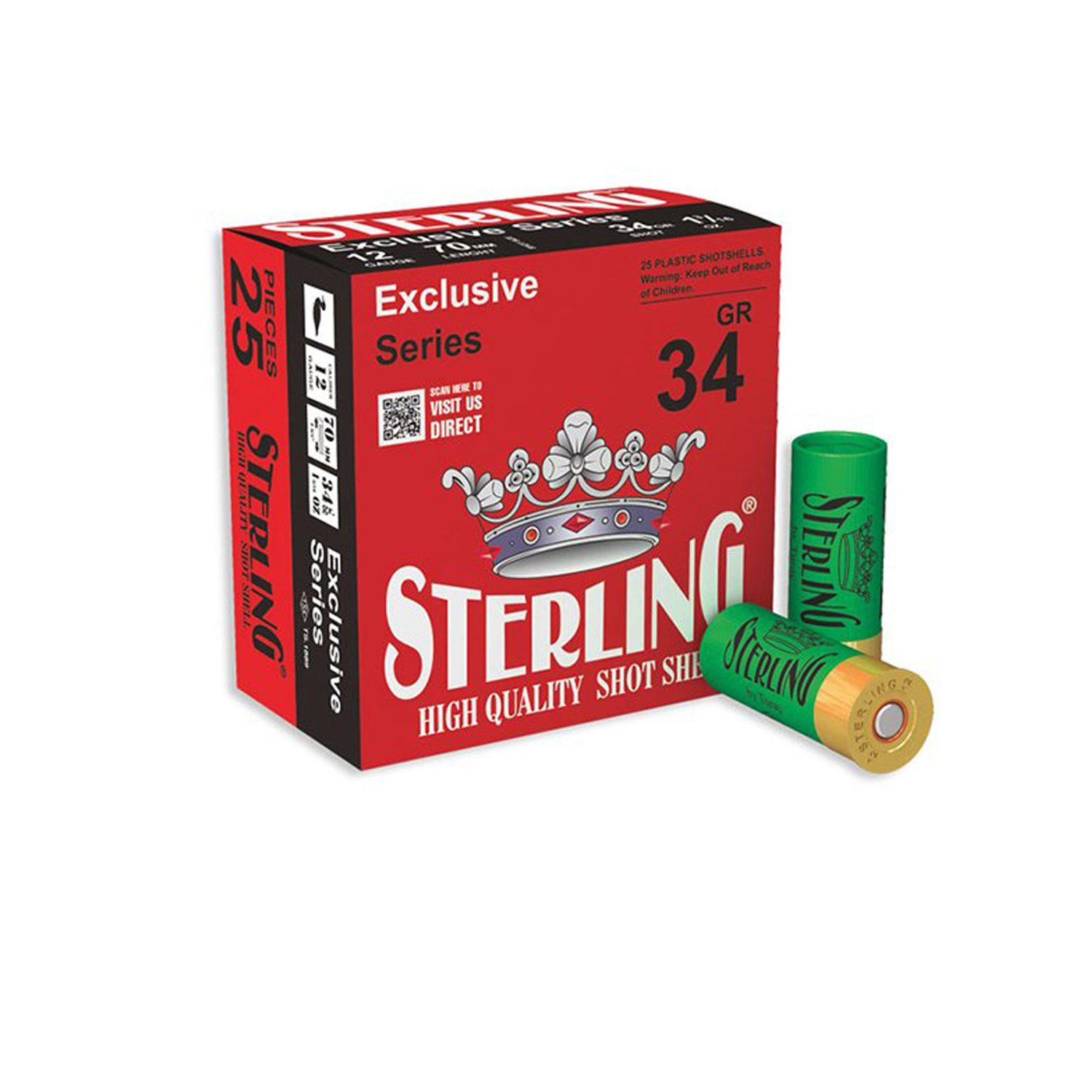  Патрон для гладкоствольного оружия Sterling 12/70 34 г. №3 в Алматы | Казахстан | Корган Центр | KORGAN