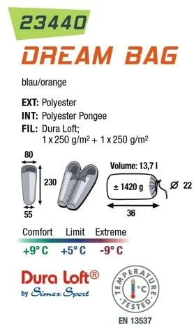 Спальный мешок HIGH PEAK Мод. DREAM BAG — купить Алматы Korgan.kz