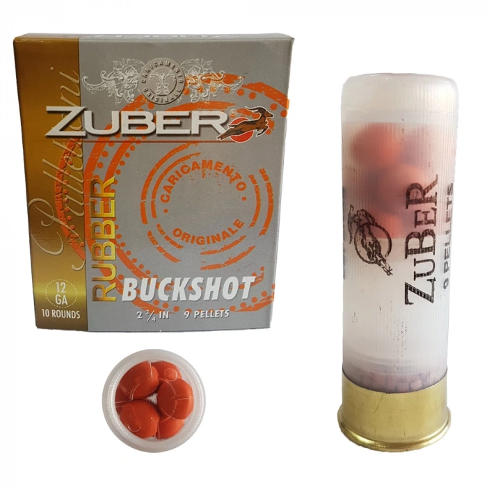  Патрон для гладкоствольного оружия ZUBER Pallettoni Rubber (12/70)(8,6мм x 9шт) в Алматы | Казахстан | Корган Центр | KORGAN