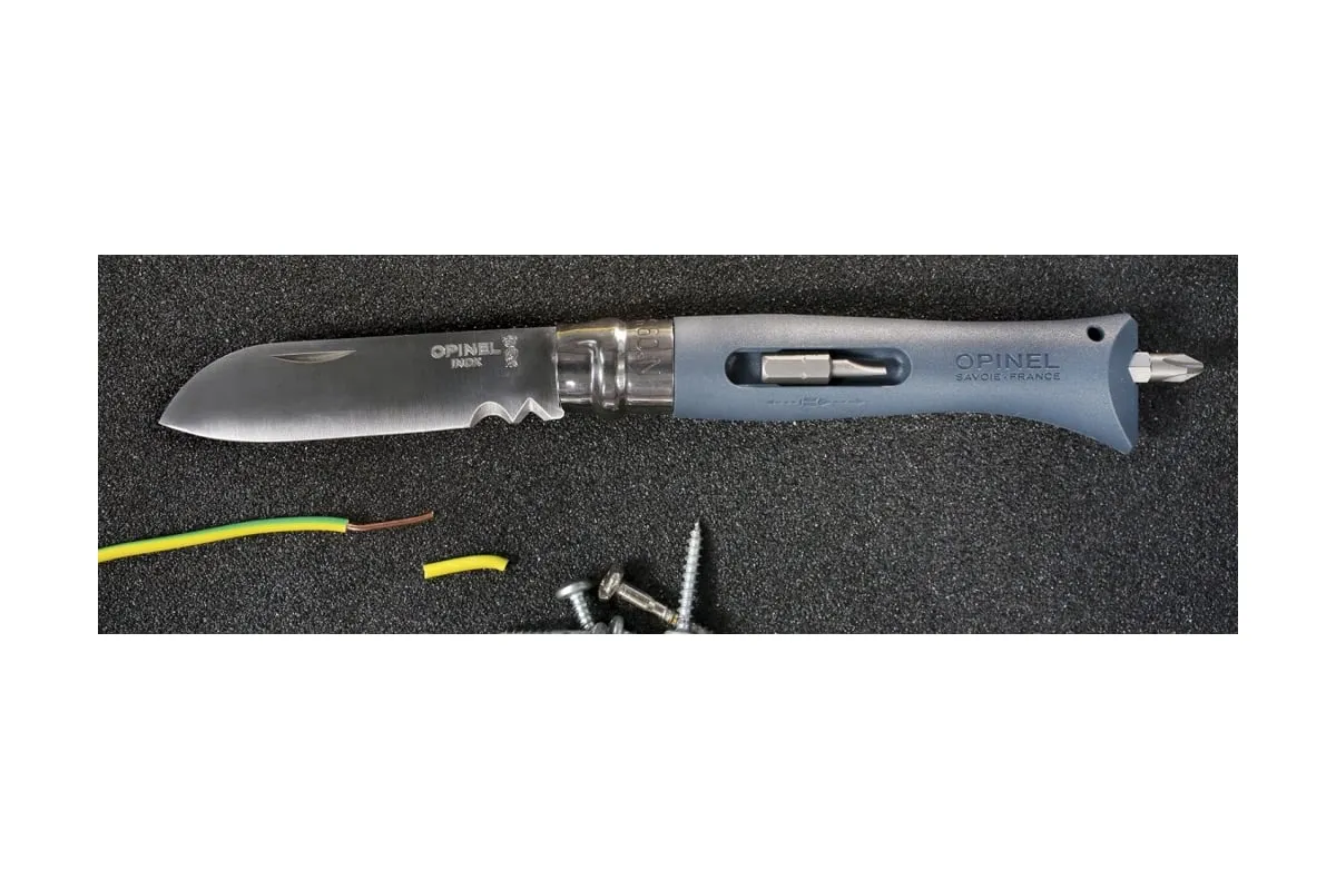 Купить Нож складной Opinel N09 DIY Grey 4см в Алматы — магазин Korgan Center | Казахстан | Доставка во все регионы
