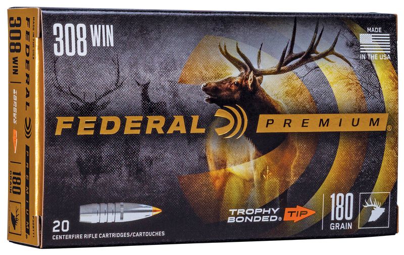 Купить Патрон для нарезного оружия FEDERAL P (.308 Win.) TROPHY BONDED TIP (TBT)(180grs)(11,66г) в Алматы | Казахстан | Корган Центр