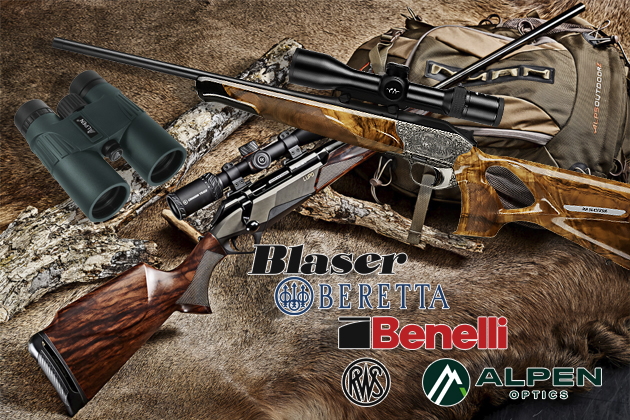 Новое поступление BENELLI, BERETTA, BLASER, GECO, RWS, ALPEN OPTICS