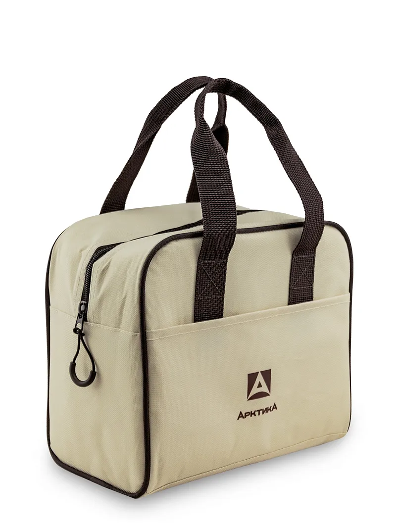 Термосумка для ланча, тм "Арктика", 7,5 л, арт.3300-7, бежевая — портативный холодильник или кулер для кемпинга в Алматы