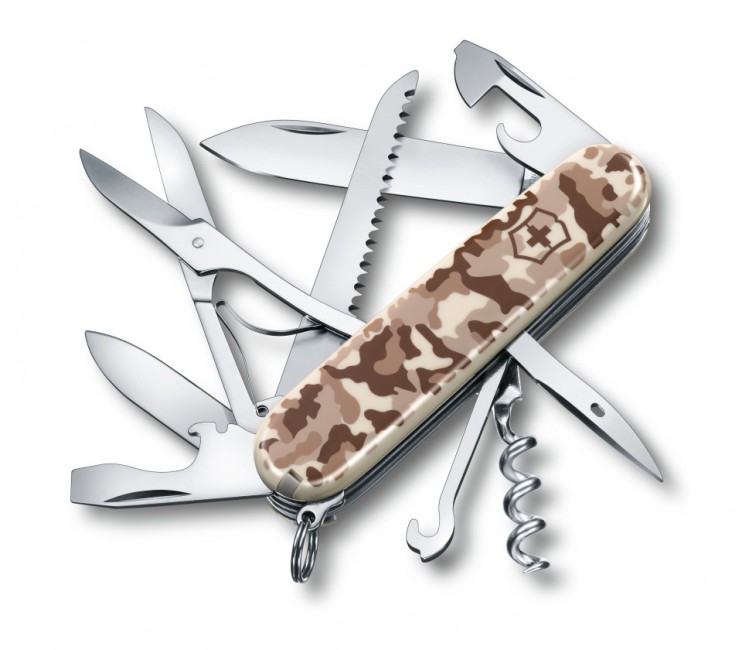 Купить Складной нож VICTORINOX Мод. HUNTSMAN DESERT CAMO в Алматы — магазин Korgan Center | Казахстан | Доставка во все регионы