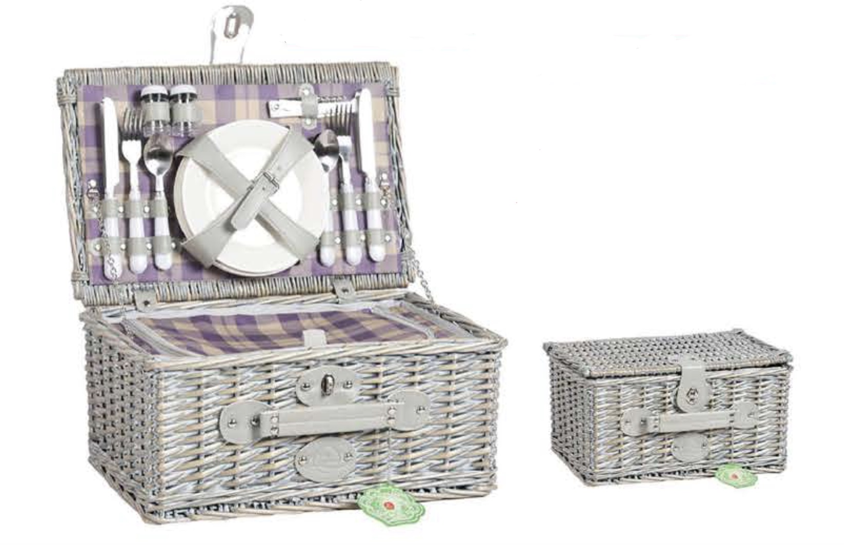 Корзина для пикника ZHIQUAN плетеная Мод. ZQ23-251 на 4 персоны — туристические аксессуары и снаряжение для кемпинга в Алматы, Казахстан