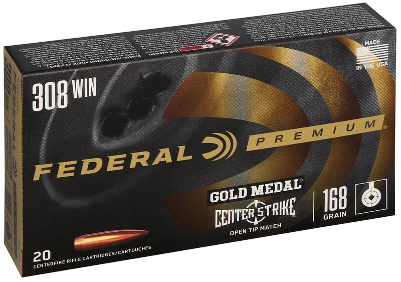 Купить Патрон для нарезного оружия FEDERAL PGM (.308 Win.) CENTERSTRIKE (OTM)(168grs)(10,89г) в Алматы | Казахстан | Корган Центр