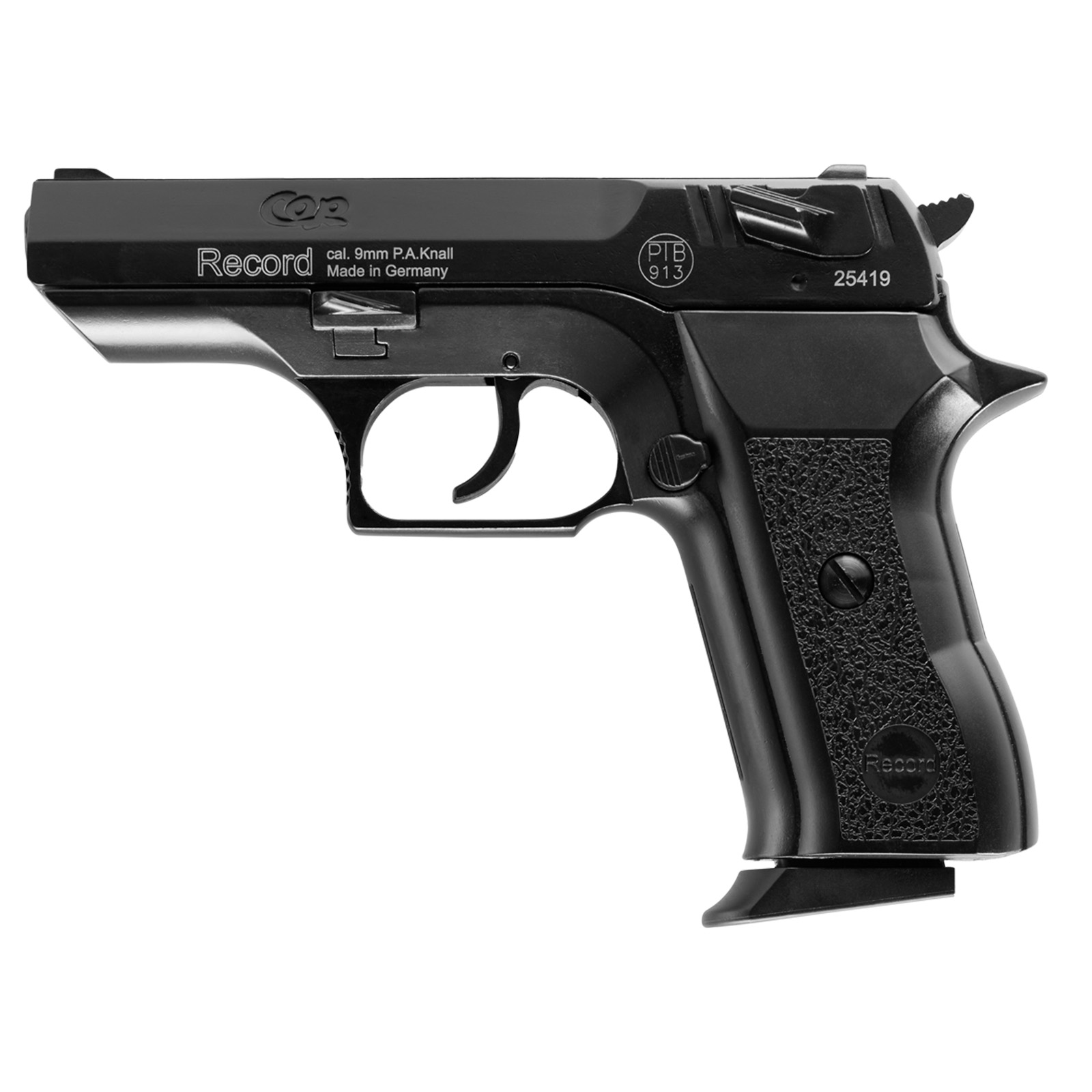 Газовый пистолет RECORD Мод. COP BLACK (к.-бр: 9мм P.A.)(7-зарядный) — купить газовые пистолеты в Алматы | Доставка по Казахстану