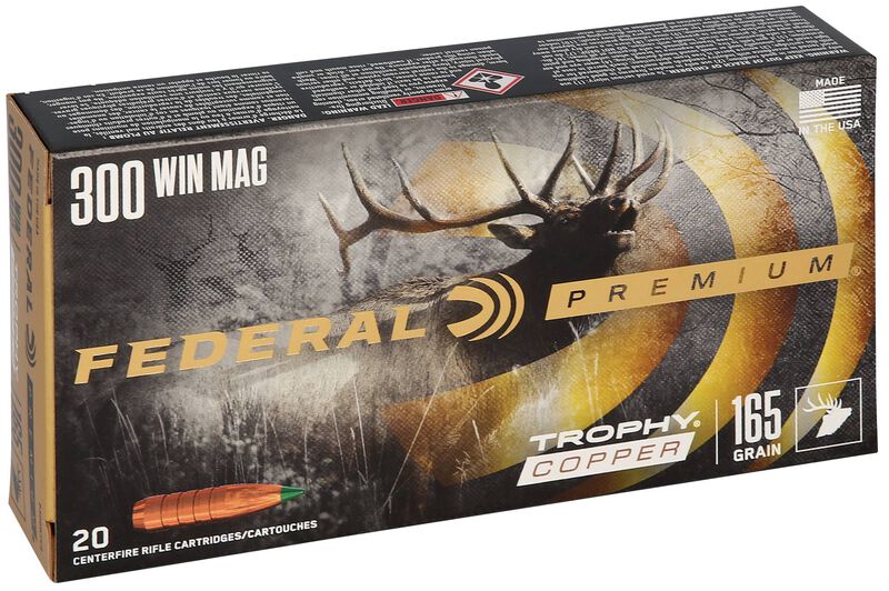 Купить Патрон для нарезного оружия FEDERAL P (.300 Win.Mag.) TROPHY COPPER (TC)(165grs)(10,69г) в Алматы | Казахстан | Корган Центр