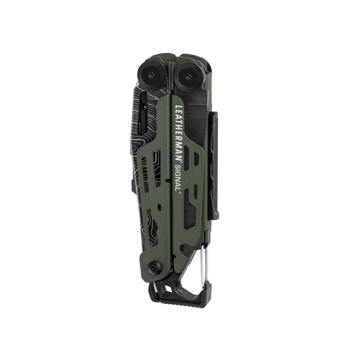 Мультиинструмент LEATHERMAN Мод. SIGNAL BLACK GREEN TOPO для охоты и туризма в Алматы, Казахстан