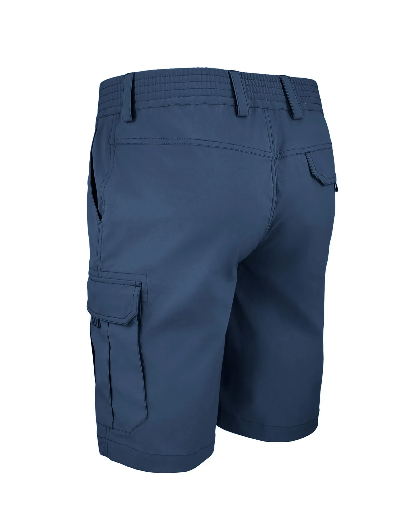 Шорты мужские "Rest". Ткань софт-шелл микро рип-стоп (96% нейлон, 4% эластан) .DWR. Синий — брюки и шорты для охоты, рыбалки и туризма | KORGAN.KZ