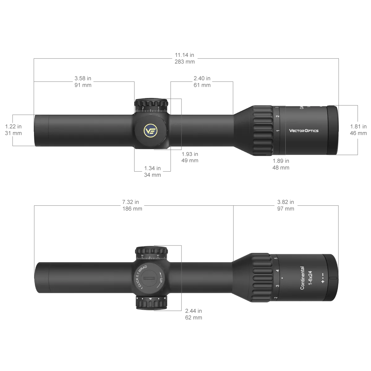 Оптический прицел VECTOR OPTICS Мод. CONTINENTAL TACTICAL 1-6x24i SFP для охоты в Алматы, Казахстан