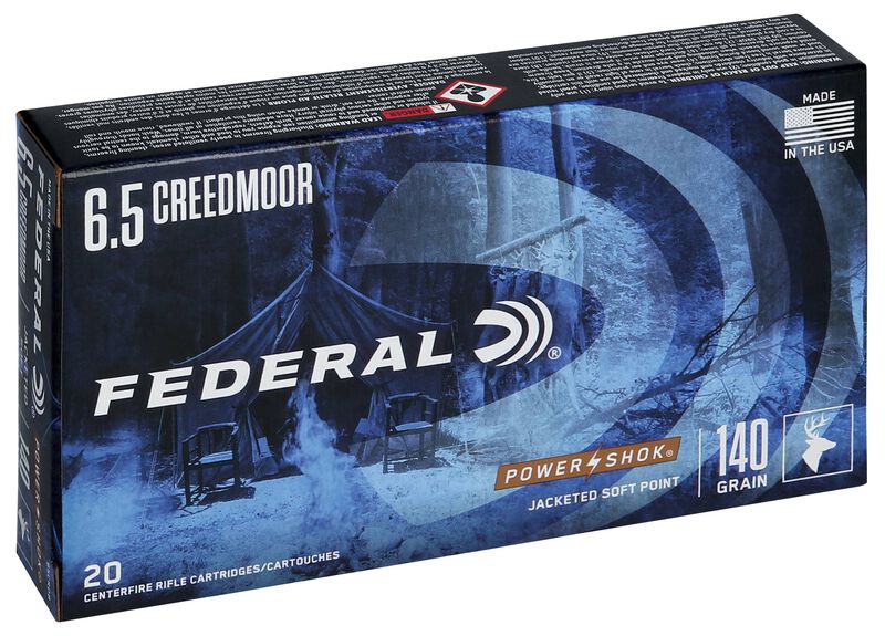 Купить Патрон для нарезного оружия FEDERAL (6,5 Creedmoor) POWER-SHOK (SP)(140grs)(9,07г) в Алматы | Казахстан | Корган Центр