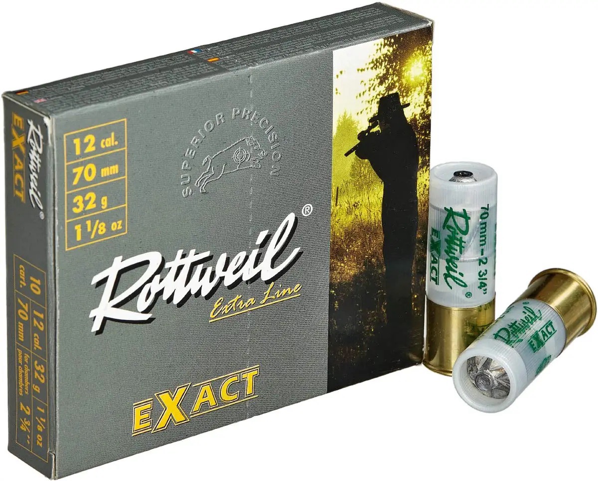  Патрон для гладкоствольного оружия ROTTWEIL-Exact (пуля)(12/70)(32г) в Алматы | Казахстан | Корган Центр | KORGAN
