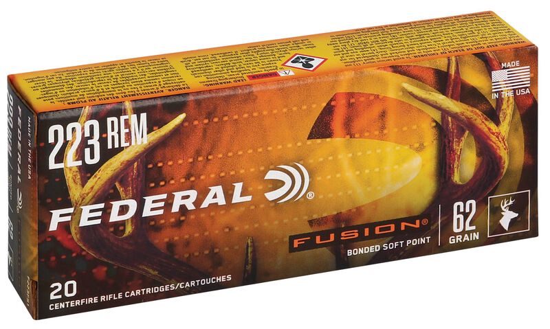 Купить Патрон для нарезного оружия FEDERAL (.223 Rem.) FUSION (FSP)(62grs)(4,02г) в Алматы | Казахстан | Корган Центр