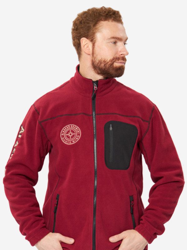 Куртка флисовая Alaskan NorthWind бордовый — куртки, жилеты, маскировочные костюмы, одежда для рыбалки и охоты | KORGAN Казахстан