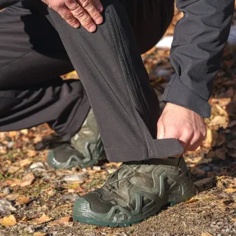 Брюки мужские "Ranger". Ткань софт-шелл на флисе (95%полиэстер/5%эластан). Мембрана 10000мм/10000 г/м2/24 часа.WR. Черный — брюки и шорты для охоты, рыбалки и туризма | KORGAN.KZ