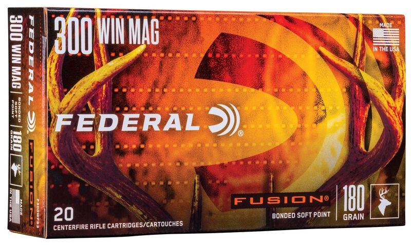 Купить Патрон для нарезного оружия FEDERAL (.300 Win.Mag.) FUSION (FSP)(180grs)(11,66г) в Алматы | Казахстан | Корган Центр