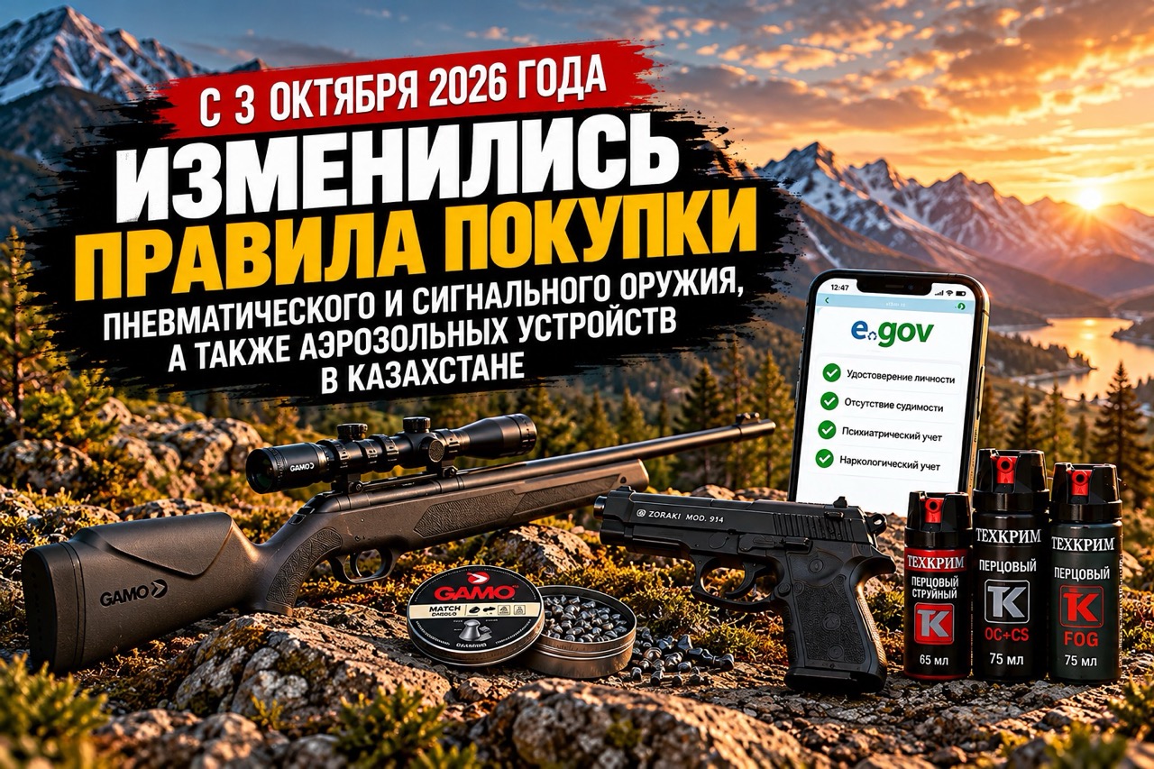 Новые правила покупки пневматического оружия с 3 октября 2026 года