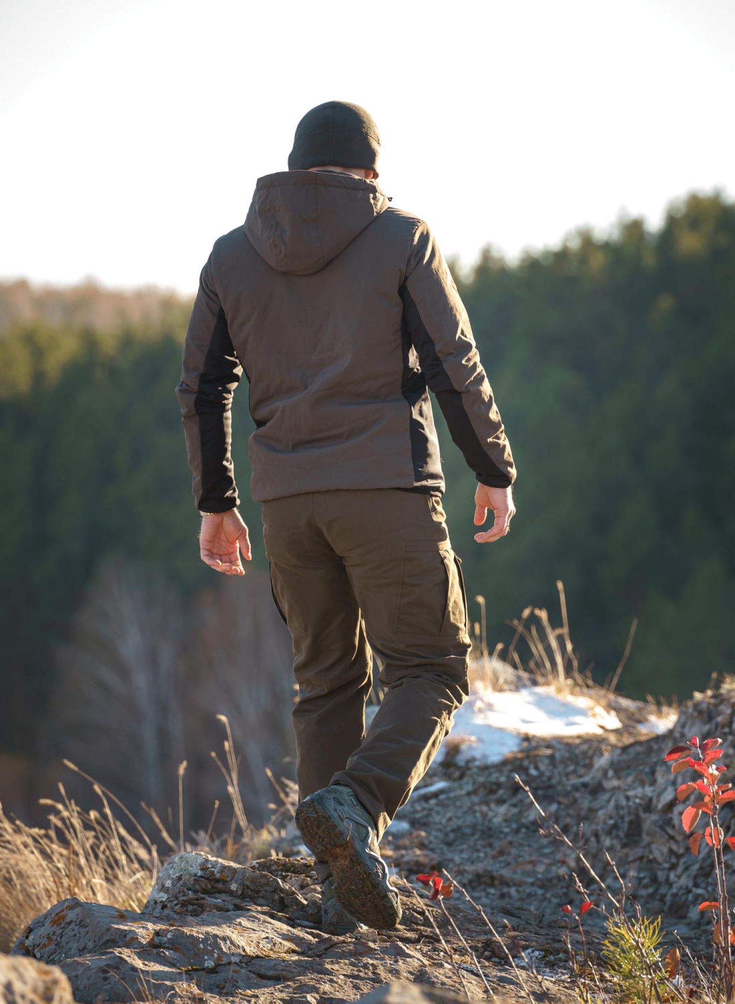 Брюки мужские"Expert" утепленные на микрофлисе. Ткань смесовая канвас (60% хлопок/40%полиэстер). Peach, WR. Табак — брюки и шорты для охоты, рыбалки и туризма | KORGAN.KZ