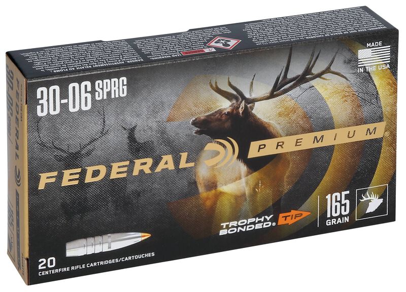 Купить Патрон для нарезного оружия FEDERAL P (.30-06 Sprg.) TROPHY BONDED TIP (TBT)(165grs)(10,69г) в Алматы | Казахстан | Корган Центр