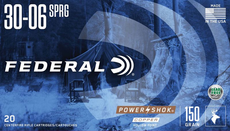 Купить Патрон для нарезного оружия FEDERAL (.30-06 Sprg.) POWER-SHOK COPPER (CHP)(150grs)(9,72г) в Алматы | Казахстан | Корган Центр