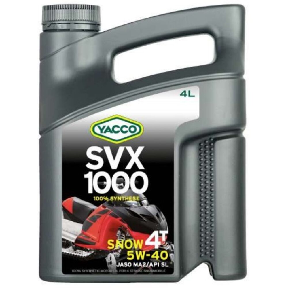 Масло моторное YACCO Мод. SVX 1000 SNOW 4T 5W-40 - API SL Масло моторное YACCO Мод. SVX 1000 SNOW 4T 5W-40 - API SL