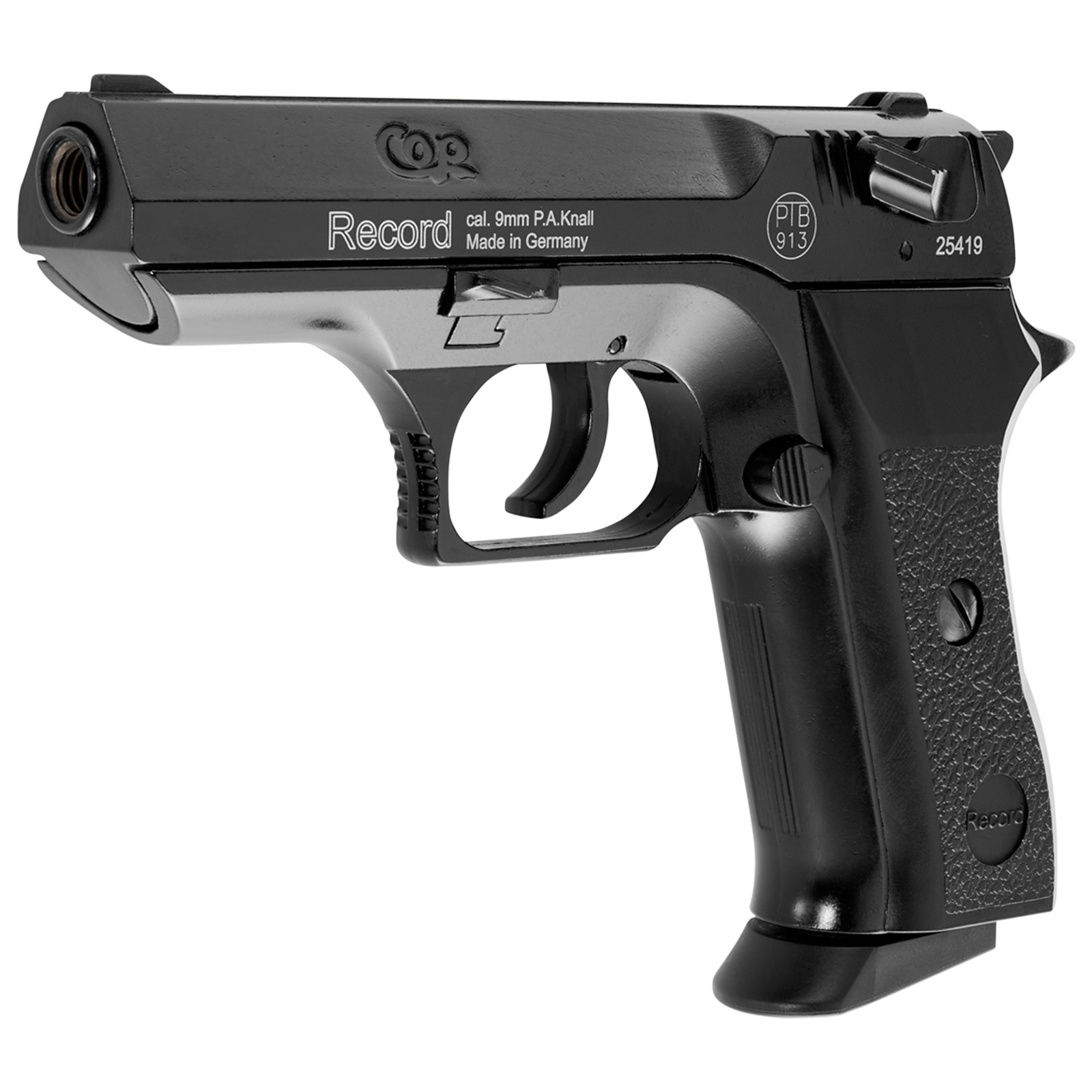 Газовый пистолет RECORD Мод. COP BLACK (к.-бр: 9мм P.A.)(7-зарядный) — купить газовые пистолеты в Алматы | Доставка по Казахстану