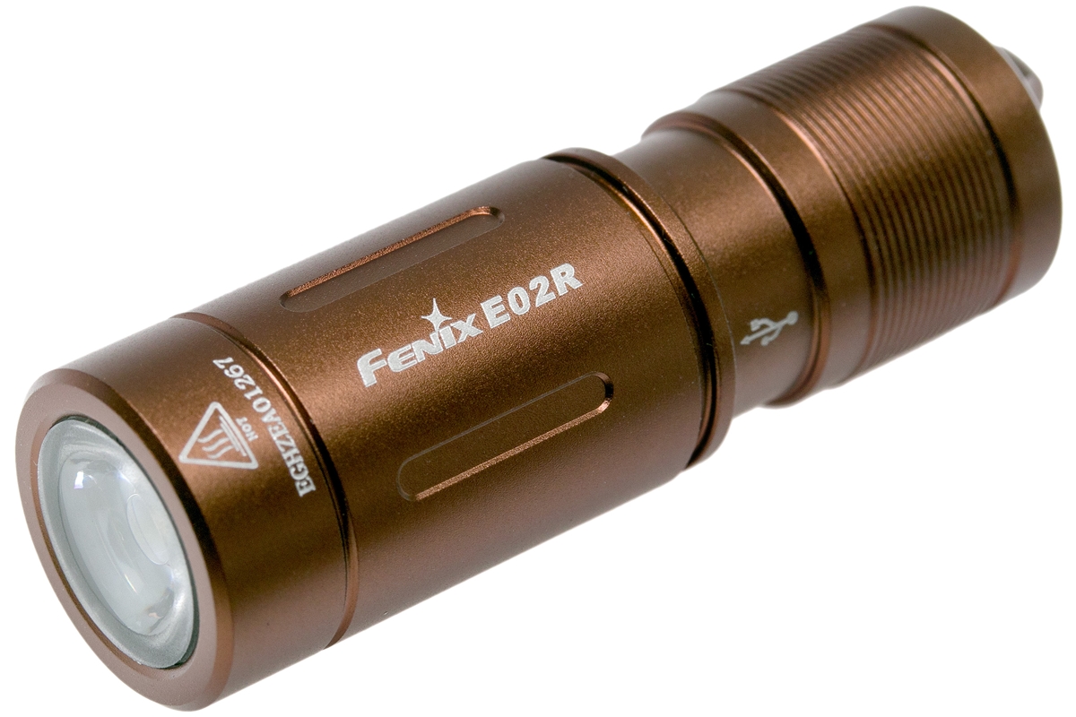 Фонарь FENIX Мод. E02R коричневый — фонарь fenix мод. e02r коричневый Алматы, Казахстан