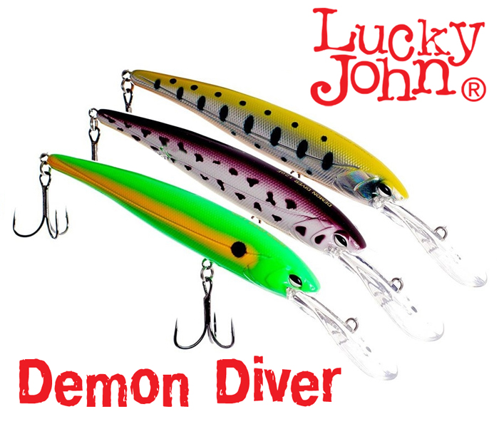 Воблер LUCKY JOHN Мод. DEMON DIVER 012 — приманка, снасти и аксессуары для рыбалки | Алматы, Казахстан