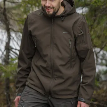 Куртка мужская "Ranger". Ткань софт-шелл на флисе (95%полиэстер/5%эластан). Мембрана 10000мм/10000 г/м2/24 часа.WR.Темная олива — куртки, жилеты, маскировочные костюмы, одежда для рыбалки и охоты | KORGAN Казахстан