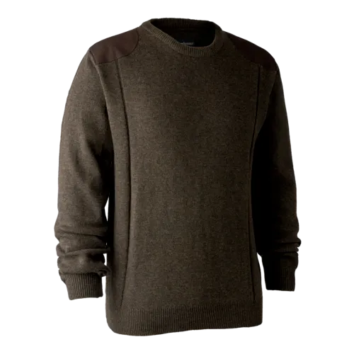 Пуловер DEERHUNTER-SHEFFIELD O-NECK (хаки) — одежда для охоты, рыбалки, туризма и города | KORGAN.KZ