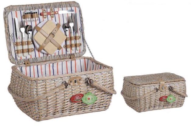 Корзина для пикника ZHIQUAN плетеная Мод. ZQ23-202 на 4 персоны — туристические аксессуары и снаряжение для кемпинга в Алматы, Казахстан