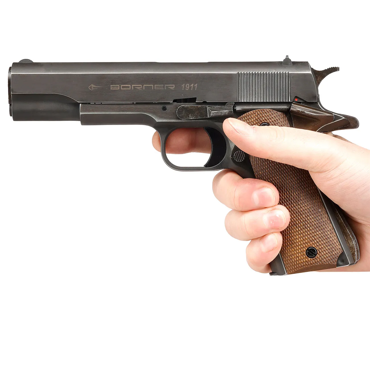 Фото Пистолет Borner 1911 Blowback, калибр 4,5 mm/Bbs CO2 — пневматический пистолет купить в Алматы