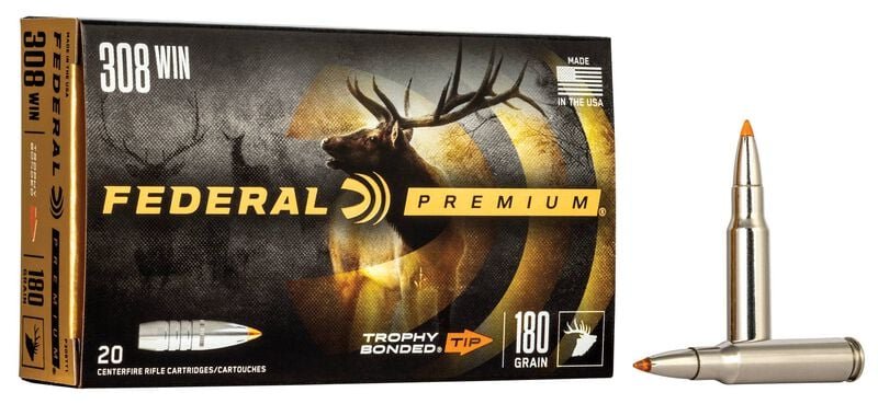 Купить Патрон для нарезного оружия FEDERAL P (.308 Win.) TROPHY BONDED TIP (TBT)(180grs)(11,66г) в Алматы | Казахстан | Корган Центр