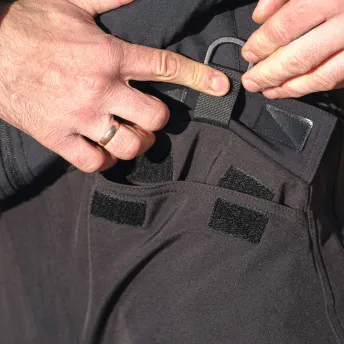 Брюки мужские "Ranger". Ткань софт-шелл на флисе (95%полиэстер/5%эластан). Мембрана 10000мм/10000 г/м2/24 часа.WR. Черный — брюки и шорты для охоты, рыбалки и туризма | KORGAN.KZ