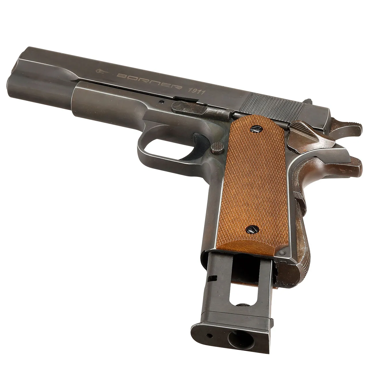 Фото Пистолет Borner 1911 Blowback, калибр 4,5 mm/Bbs CO2 — пневматический пистолет купить в Алматы