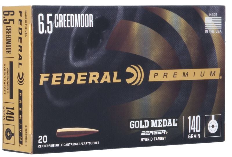 Купить Патрон для нарезного оружия FEDERAL PGM (6,5 Creedmoor) BERGER HYBRID TARGET (BH)(140grs)(9,07г) в Алматы | Казахстан | Корган Центр