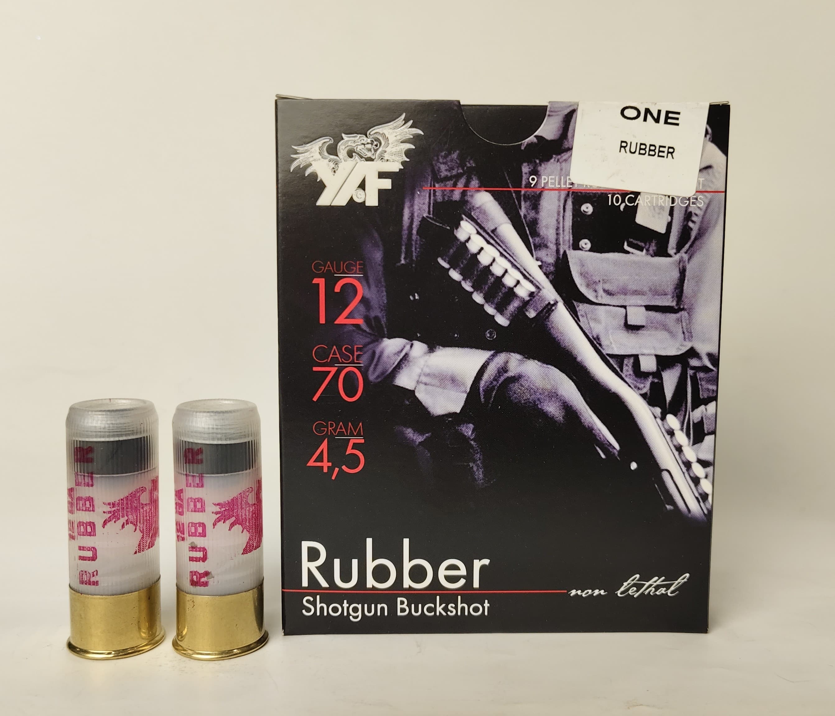  Патрон для гладкоствольного оружия Y.A.F.-Rubber-Ball-1 (12/70)(4,5г)(1 резиновый шар Ø18,2мм) в Алматы | Казахстан | Корган Центр | KORGAN