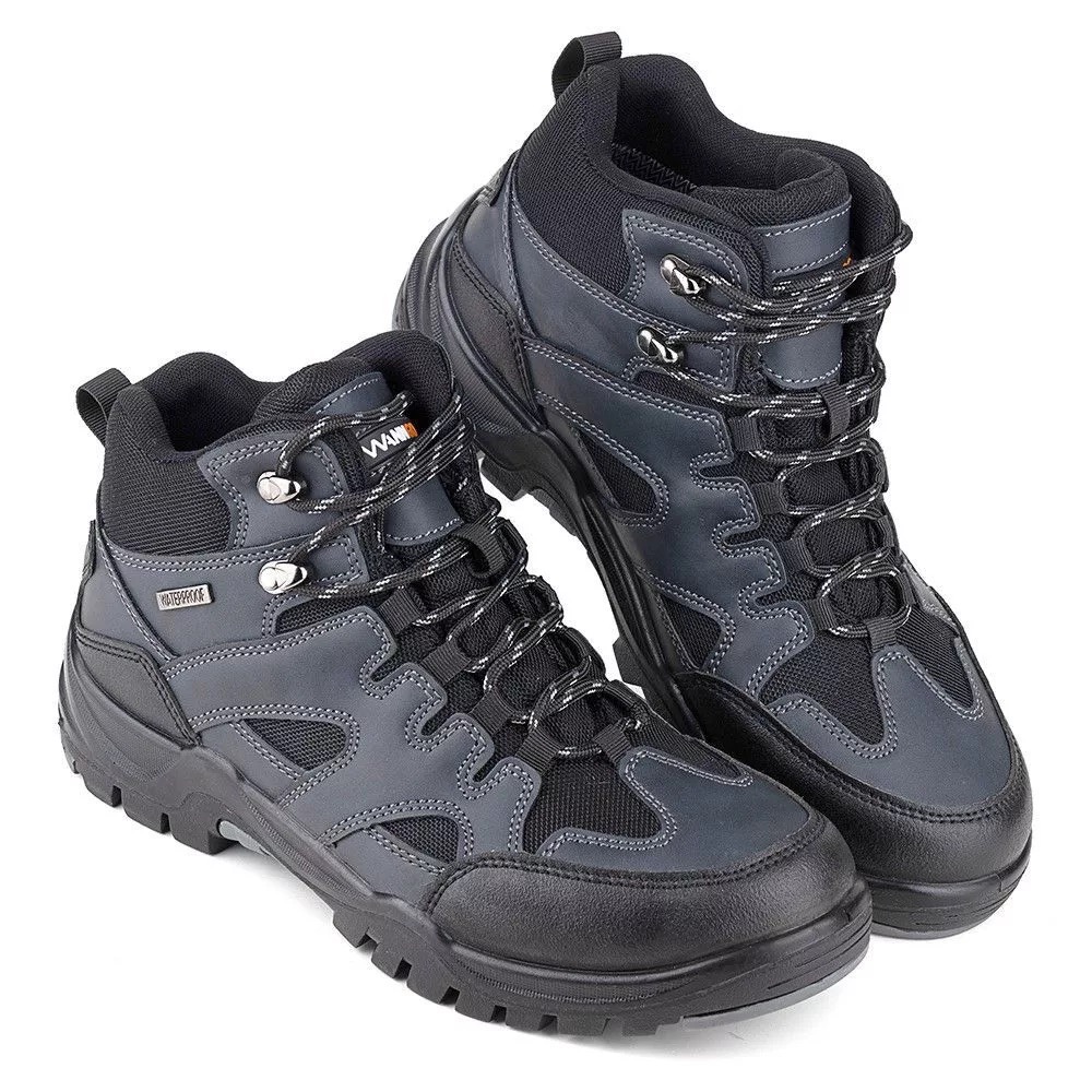 Ботинки мужские WANNGO (текстиль/мембрана)(серый) — обувь, стельки и уход за обувью | KORGAN.KZ
