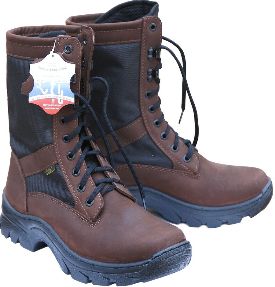 Ботинки летние ХСН Охрана -Легионер (нубук) (коричневый) — обувь, стельки и уход за обувью | KORGAN.KZ
