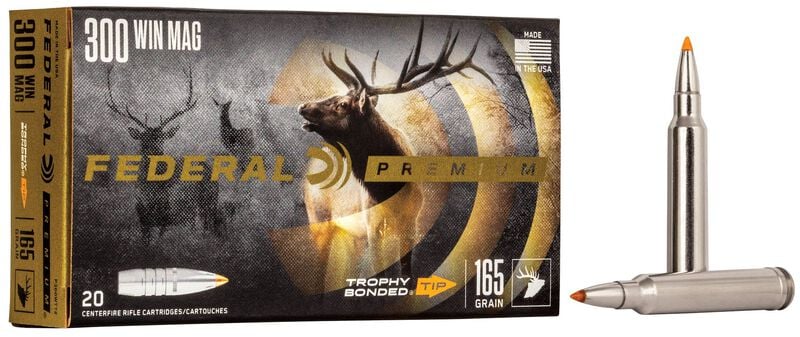 Купить Патрон для нарезного оружия FEDERAL P (.300 Win.Mag.) TROPHY BONDED TIP (TBT)(165grs)(10,69г) в Алматы | Казахстан | Корган Центр