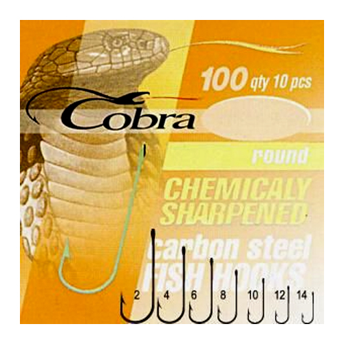 Крючки COBRA Мод. ROUND NI — рыболовный крючок, снасть и аксессуары для рыбалки | Алматы, Казахстан